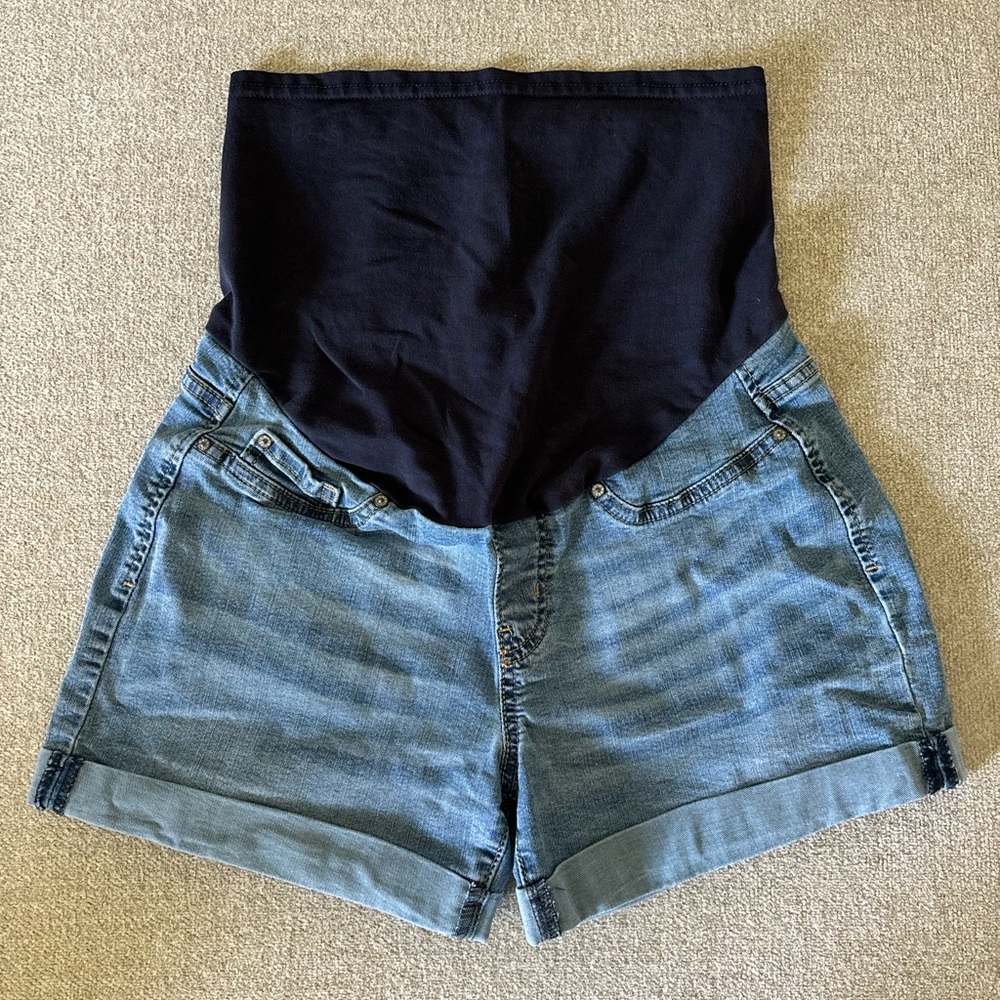 Denim Maternity Shorts